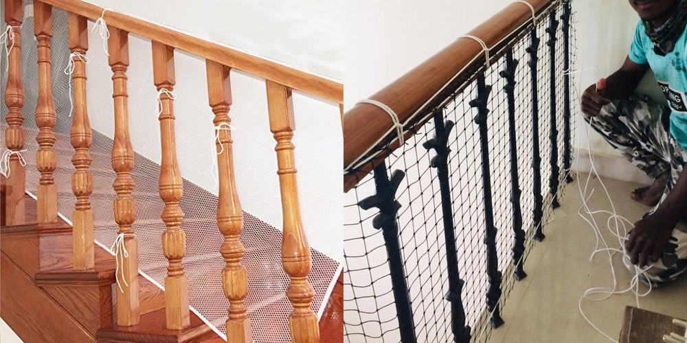 Staircase Safety Nets In Bangalore | Call 9741713355 for Stair Kids Protection